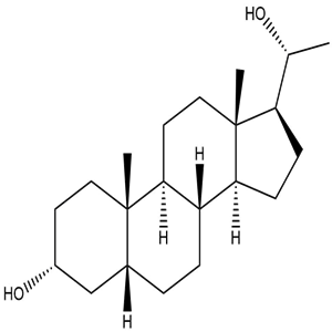 5-beta-Pregnan-3-alpha, 20-beta-Diol (Pregnanediol V), CAS No. 80-91-1, YSCP-071