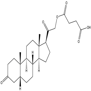 21-Hydroxy-5beta-Pregnane-3,20-Dione 21-(Hydrogen Succinate), CAS No. 80-96-6, YSCP-069