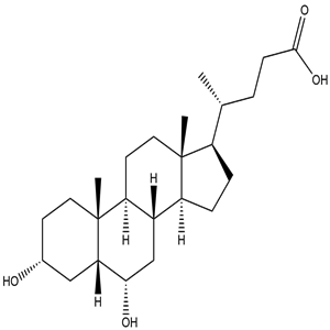 Hyodeoxycholic acid, CAS No. 83-49-8, YCP1960