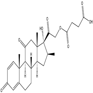 Meprednisone hemisuccinate, CAS No. 27303-92-0, YSCP-186