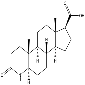 3-Oxo-4-aza-5-alpha-androstane-17-beta-carboxylic acid, CAS No. 103335-55-3, YSCP-180