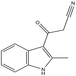 3-(2-Methyl-1H-indol-3-yl)-3-oxopropanenitrile, CAS No. 76397-72-3, YSPC-104