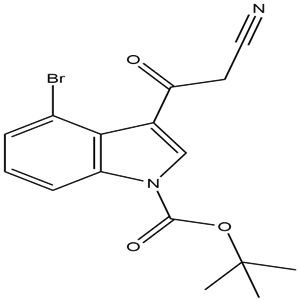 1-Boc-4-bromo-3-cyanoacetylindole, YSPC-112