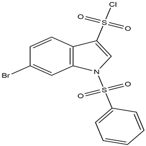 6-Bromo-1-phenylsulfonyl-3-chlorosulfonylindol, YSPC-117