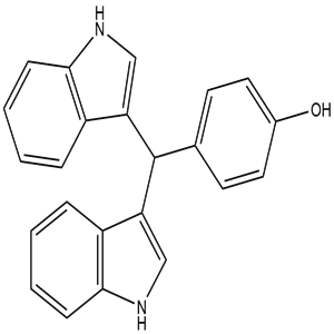 4-(di(1H-indol-3-yl)methyl)phenol, CAS No.151358-47-3, YSPC-121