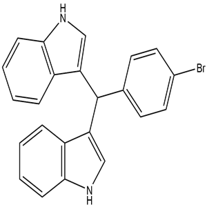 3,3'-((4-bromophenyl)methylene)bis(1H-indole), CAS No. 540729-21-3, YSPC-122