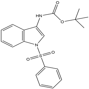 3-(TERT-BUTOXYCARBONYLAMINO)-1-(PHENYLSULFONYL)INDOLE, CAS No. 1020722-07-9, YSPC-128