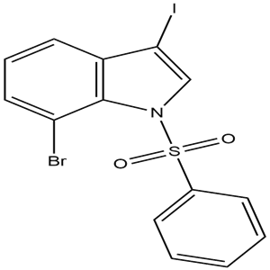 7-Bromo-3-iodo-1-(phenylsulfonyl)-1H-indole, YSPC-154