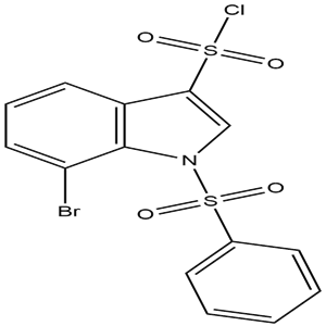 7-Bromo-1-phenylsulfonylindole-3-sulfonylchloride, YSPC-156