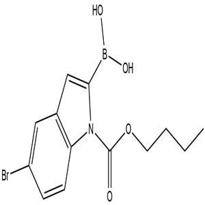 5-Bromo-N-(butoxycarbonyl)indole-2-boronic acid, CAS No. 475102-13-7, YSPC-176