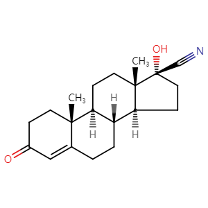 17alpha-Hydroxy-17beta-cyanoandrost-4-en-3-one, CAS No. 77881-13-1, YSCP-043