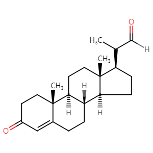 3-Oxopregn-4-ene-20-carbaldehyde, CAS No. 24254-01-1, YSCP-048