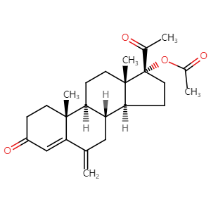 17alpha-Acetoxy-6-methylenepregn-4-ene-3,20-dione, CAS No. 32634-95-0, YSCP-056