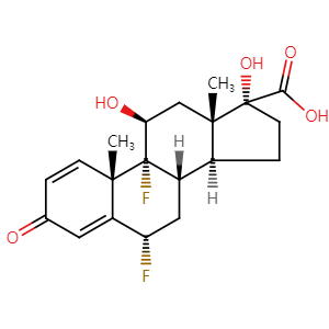 Fluticasone 17beta-Carboxylic Acid, CAS No. 28416-82-2, YSCP-145