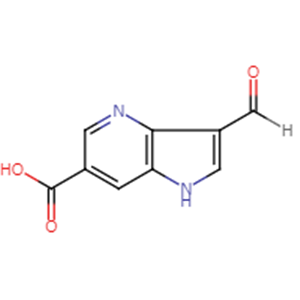 3-Formyl-1H-pyrrolo[3,2-b]pyridine-6-carboxylic acid, CAS No. 1190316-06-3, YSPC-196