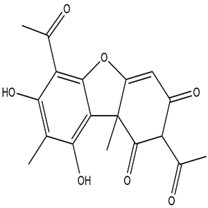 Usnic acid, CAS No. 125-46-2, YCP1089