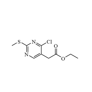 Ethyl 2-(4-chloro-2-(methylthio)pyrimidin-5-YL)acetate, CAS No. 61727-34-2